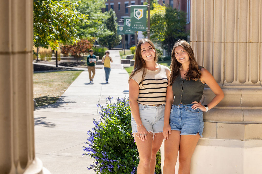 Occupational Therapy majors Sawyer Richardson of Batavia and Lilly Aldridge of Rochester are both enrolled in Keuka College’s 4+1 master’s track, meaning they will graduate with their master’s degrees in just five years.